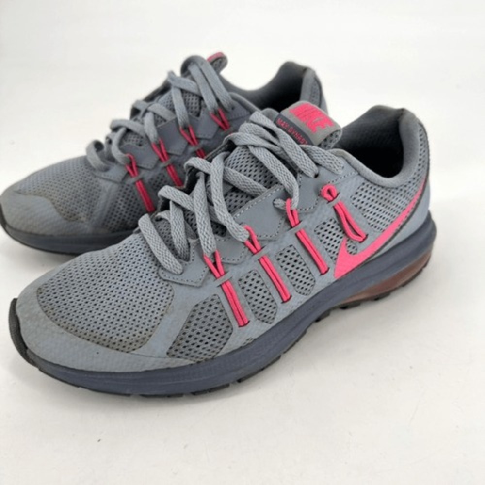Nike‎ Air Max Dynasty Womens Gray Pink White Running Sneakers size 8